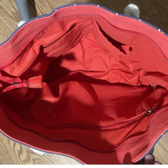 PortoVino Wine Tote/beach  Red , White And Blue w/ Hidden Spout & Wine Bag - Picture 7 of 9